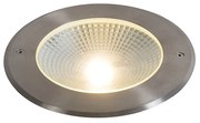 Faretto da terra moderno in acciaio incluso LED da 20 W - Bridge