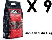 Bricchetti di legno 8 kg Weber - Offerta 9 Sacchi