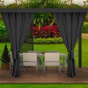 Tenda in grafite monocolore per padiglione da giardino 155 x 220 cm