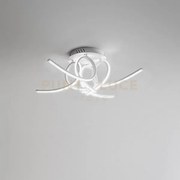 Tosca p/4 plafoniera led 3000k 3200lm 60w alluminio e silicone d.23...