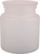 Organizer da bagno rosa chiaro in vetro per dischetti di cotone Yoko – Spirella