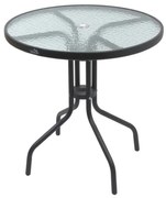 Tavolo da giardino d. 70 cm nero