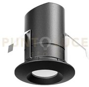 Ges2061c faretto da incasso nero ip44  a led 3000k 179lm 2,1w