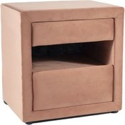 Comodino ET-003 in velluto rosa - Blu52