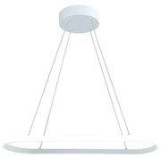 Lampadario LED moderno Daytona bianco, luce naturale 3000 lumen