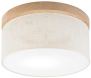 Brilagi - LED Plafoniera BELLADONNA 1xE27/15W/230V diametro 30 cm color crema/quercia