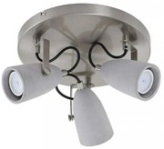 Briloner 2529-032 - Luce Spot a LED THIMBLE 3xGU10/5W/230V calcestruzzo