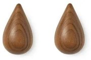 Dropit Gancio per cappotto 2 pcs. Small Walnut - Normann Copenhagen