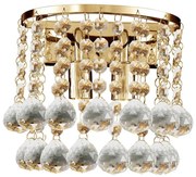 Searchlight 2402-2GO - Applique di cristallo HANNA 2xG9/33W/230V