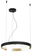 Lampadario Glamour Sonetto nero  3x G9 Ø45cm LUCE AMBIENTE DESIGN