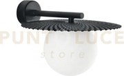 Applique a parete chaplin nera 1 luce attacco g9 22x25,5x16,5cm in ...