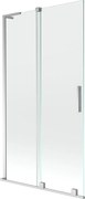 Mexen Velar L paratia vasca da bagno scorrevole a 2 ante 100 x 150 cm, trasparente, cromato - 896-100-003-01-01