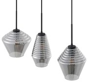 Lindby - Ekkis 3 Lampada a Sospensione Smoke Lindby