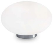 Lampada Da Scrivania Moderna Candy Vetro Bianco 1 Luce G9 3W 3000K Luce Calda