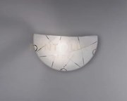 Sandrina applique vetro graniglia con righe trasparenti l.30 x h.15...