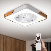 Brilagi-LED lampada dimmerabile con ventilatore LED/30W/230V 3000-6500K bianco/rovere + telecomando