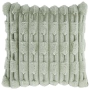 Cuscino decorativo in micropile 50x50 cm Carved Fur – Bianca