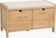 Panca contenitore imbottita in legno Hillmond