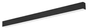 Lampada Lineare LED da Soffitto 42W 120cm Nera con driver PHILIPS Colore Bianco Variabile CCT