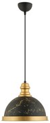 Lampadario a sospensione con cavo MONZA, 1xE27/40W/230V, Ø 29 cm, nero/bronzo