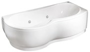 Vasca idromassaggio asimmetrica KEKKY 70 x 170 cm bianco