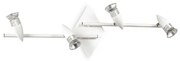 Lampada da soffitto alfa pl4 bianco