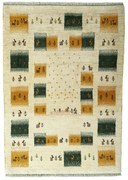 Gabbeh Tappeto persiano 110 x 150 Beige (Iran) Annodato A Mano