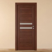 Porta battente Malawi 1 noce L 60 x H 210 cm sinistra