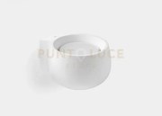 Mysia applique da parete 1 luce attacco gx53  bianca in gesso 11x12cm