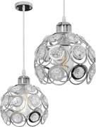 LAMPADA ELEGANTE DI SOFFITTO APP207 CRISTALLO LOFT ARGENTE