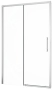 Porta doccia scorrevole Remix2 L 120 x H 195 x P 0.6 cm in vetro serigrafato profilo cromo