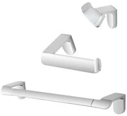 Set con appendino, porta rotolo e porta salviette a muro cromo Fusion