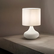 Lampada Da Scrivania In Metallo Contemporanea Paul Bianco 1 Luce E27