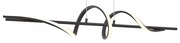 Lampada a sospensione di design nera 110 cm con LED dimmerabile a 3 livelli - Wokkel