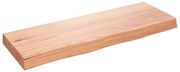 Ripiano muro marrone chiaro 80x30x6 cm massello rovere trattato