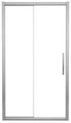Porta doccia scorrevole Namara L 110 x H 195cm, Sp. 8 mm in vetro vetro senza finitura / trasparente profilo cromo