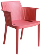 MAKKA - poltrona da esterno ed interno in plastica set da 4