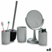 Set da Bagno Grigio polipropilene (6 Unità)