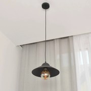 HELAM Lampada a sospensione Sorapis, nero, metallo, Ø 27,5 cm