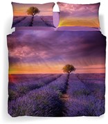 Copripiumino Matrimoniale Lavender sunset   in Cotone Sogni