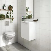 Mobile sottolavabo e lavabo Essential per vasca centrale bianco L 40 x H 48 x P 26 cm, 1 anta