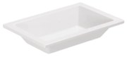 Lavabo Da Incasso 60x40 Cm Azzurra Ceramica "Thin" Bianco Lucido