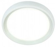 Plafoniera Esterno Moderna Loft Alluminio E Termoplastica Bianco Led 18W 4000K