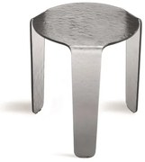 Tavolino tondo NORI in vetro Fumč 45x47 cm