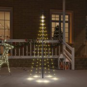 Albero di Natale Pennone con LED di diverse intensità e altezze, Caldo / 180 cm / 108