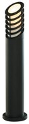 Paletto Esterno Contemporaneo Bollards Alluminio Nero Policarbonato E27 H73Cm