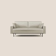 Arthur divano moderno in velluto morbido impermeabile T01 panna