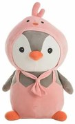 Peluche Kit Pinguino Rosa 80 cm