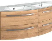 Mobile sottolavabo e lavabo Image rovere riviera L 130 x H 48 x P 48 cm