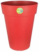 Vaso Riviera Rosso Plastica Rotondo Ø 50 cm Ø 50 x 66 cm